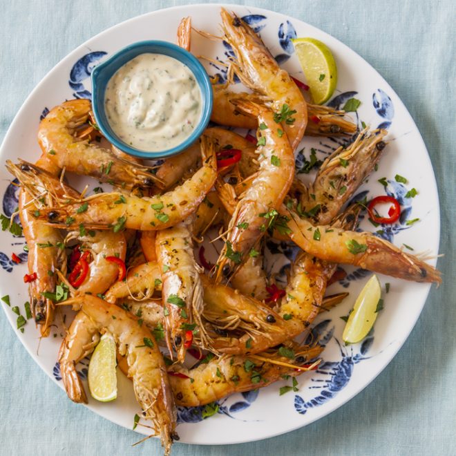Gemarineerde gamba's